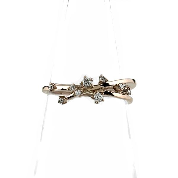 スタージュエリー STAR JEWELRY メレダイヤ リング PG ピンクゴールド 指輪 リング ...