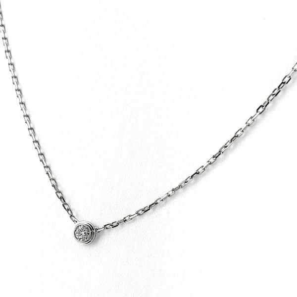 カルティエ CARTIER ダムール ネックレス ペンダント メレダイヤ SM 1Pダイヤ ネックレ...