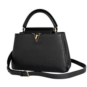 ルイ・ヴィトン Louis Vuitton カプシーヌMM ハンドバッグ 2WAY ショルダーバッグ レザー ノワール(ブラック) M24727 レディース 中古