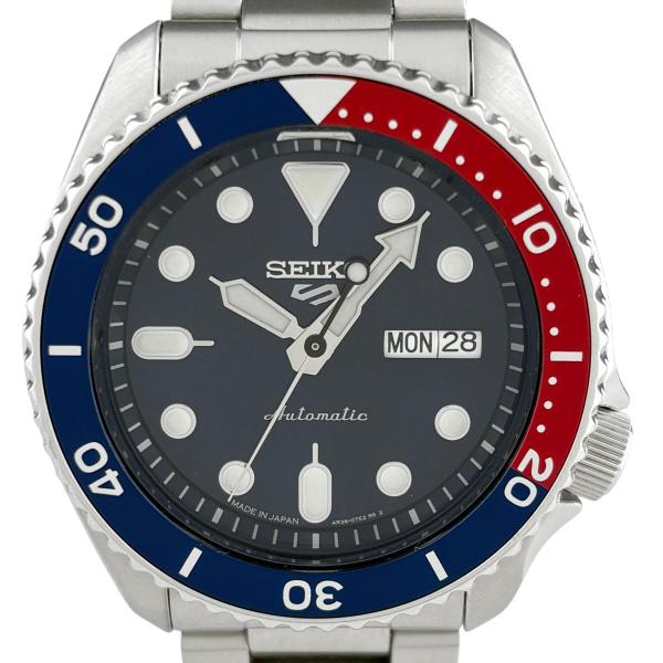 保証書 セイコー SEIKO 5スポーツ　ペプシベゼル 4R36-07G0/SBSA003 腕時計 ...