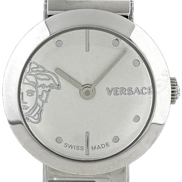 ヴェルサーチ VERSACE メアンドロス 腕時計 SS クォーツ シルバー レディース 中古