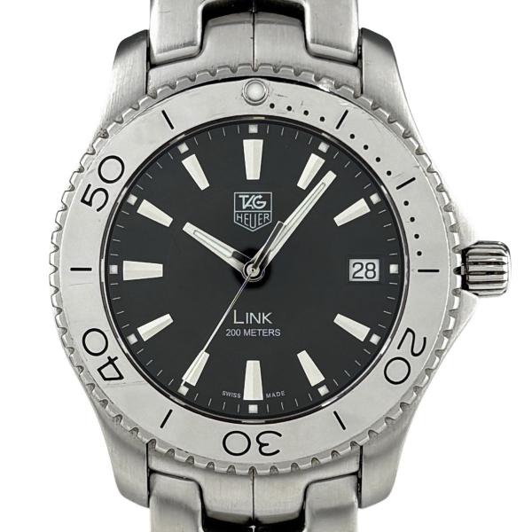 タグホイヤー TAG HEUER LINK WJ1110-0 腕時計 SS クォーツ ブラック メン...