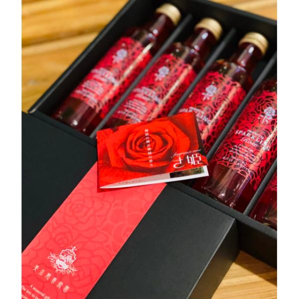 プレミアムスパークリングローズ6本セット ノンアルコール 200ml×6本 / 奥出雲薔薇園 お中元...