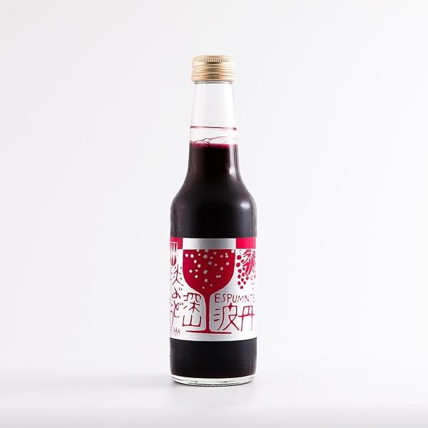 小鼓 微発泡 深山淡ぶどう 果実酒 リキュール 250ml / 西山酒造場