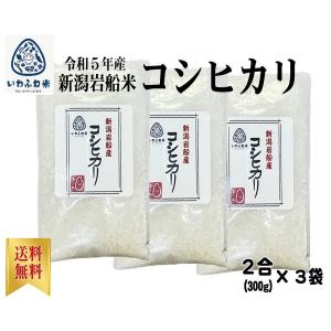 米 1000円ぽっきり 送料無料 産地直送 2合×3袋 コシヒカリ 5年産 新潟 岩船米 精米 白米...