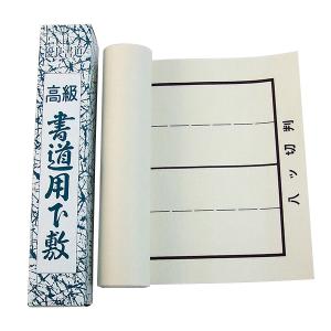 書道用 下敷き 樹脂罫入りベージュ 八切判用 230×750mm