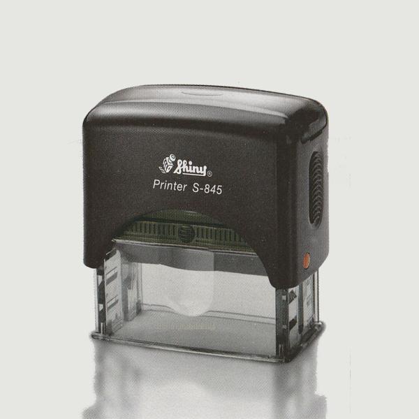 シャイニー プリンターライン S-845 25mm×70mm セルフインキングスタンプ スタンプ台不...