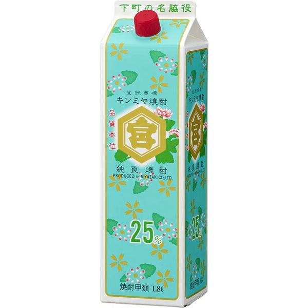 宮崎本店 亀甲宮 キンミヤ 焼酎 25度 1800ml 1.8L パック ※12本まで1梱包で発送し...