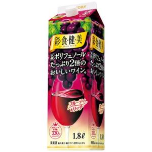 (ケース販売)(送料無料(九州・沖縄除く))  彩食健美 赤 パック 1800ml 6 本｜開成屋