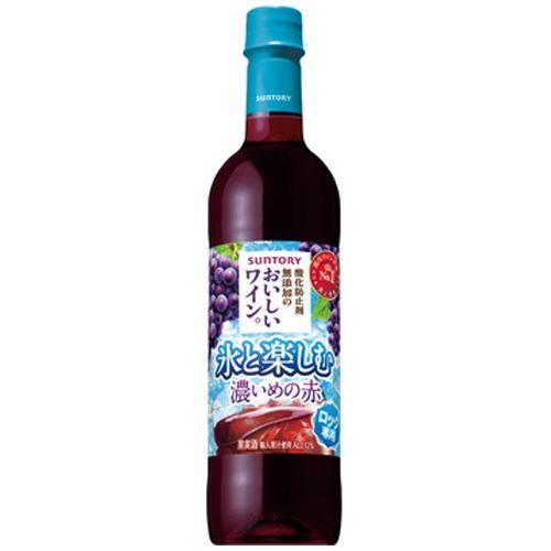 (ケース販売)(送料無料(九州・沖縄除く))  氷と楽しむおいしいワイン 濃い赤 PET 720ml...