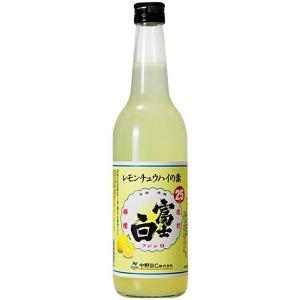 【12本まで1梱包で発送】中野BC 富士白レモンチュウハイの素 25度 600ml サワー、缶チューハイの商品画像