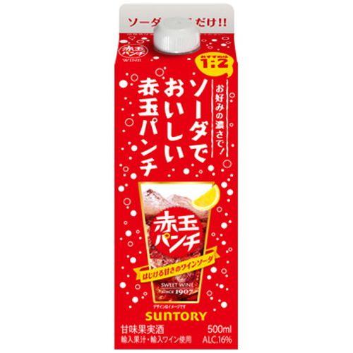 (ケース販売)(送料無料(九州・沖縄除く))  ソーダでおいしい赤玉パンチ 紙パック 500ml 1...