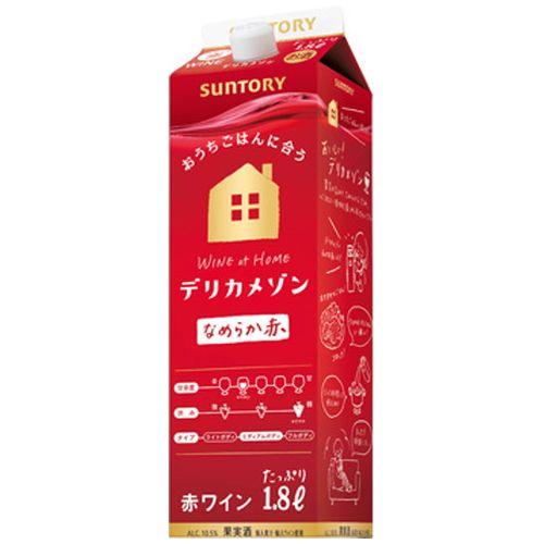 (ケース販売)(送料無料(九州・沖縄除く))  デリカメゾン 赤 紙パック 1800ml 6 本
