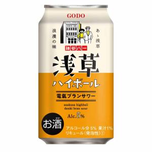 合同酒精 全国送料無料 浅草ハイボール 電氣ブランサワー 5% 350ml×24