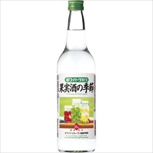 (ケース販売)(送料無料(九州・沖縄除く)) 宝 ホワイトリカー 果実酒の季節 35度 600ml ...