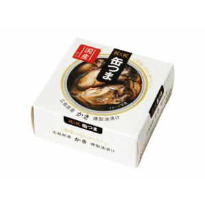 K&amp;K 缶つま 広島県産 かき燻製油漬け 60g x6