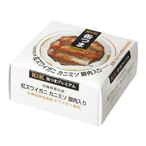 K&amp;K 缶つま 国産 紅ズワイガニ カニミソ脚肉入り 60g x6