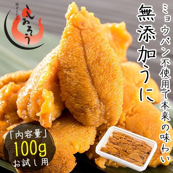 ウニ うに 100g 無添加 雲丹 お取り寄せ 海鮮 チリ チリ産 魚卵 高級グルメ 高級海鮮 お取...