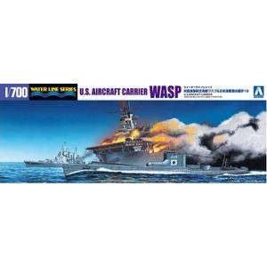 青島文化教材社 1/700 ウォーターラインシリーズ WASP ワスプ &amp;潜水艦 伊-19 プラモデ...