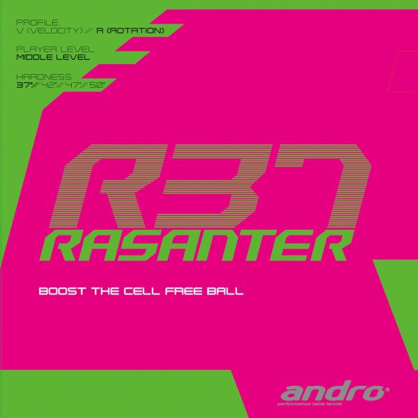 andro(アンドロ) 卓球 ラバー ラザンターR37 快適な打球感 112286 アカ(RD) U...
