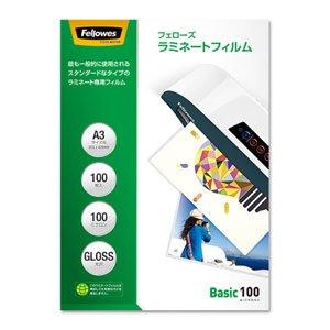 フェローズ ラミネートフィルム 100ミクロン 光沢 A3サイズ用 100枚入 5847801