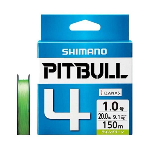 シマノ(SHIMANO) PEライン ピットブル 4本編み 150m 1.0号 ライムグリーン 20...