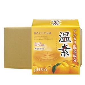 アース製薬 温素 ほっとする柚子の香り 無色透明の湯30g×15包×12箱 【医薬部外品】