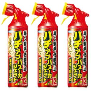 蜂駆除 ハチ アブバズーカジェット 550ml×3本 フマキラー｜kaiteki-club