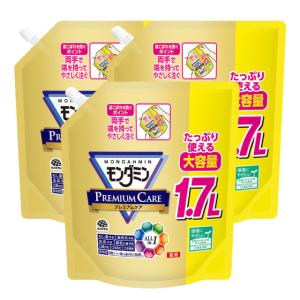 口臭予防 モンダミン プレミアムケア 大容量パウチ 1.7L×3個 医薬部外品｜kaiteki-club