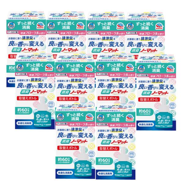 消臭芳香剤 ヘルパータスケ 良い香りに変える 消臭ノーマット 取替えボトル 快適フローラルの香り 4...