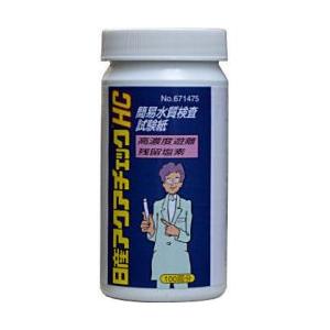 プール 水質 検査 アクアチェックHC 100枚入 高濃度 遊離残留塩素 測定 浴場