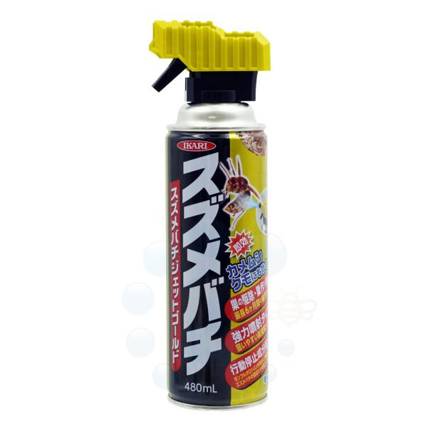 イカリ消毒 スズメバチジェットゴールド 480ml カメムシ クモ退治