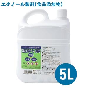アルコール除菌剤 アルコクリーンB75 5L 食品添加物 業務用 日本製 除菌 消臭 防カビ 食品工場 衛生 サンケミファ ウイルス対策