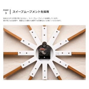 掛け時計 シリオ 壁かけ 木製 静か おしゃれ...の詳細画像5