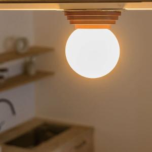 シーリングライト 1灯 ブール Boule インターフォルム LT-4442 照明 おしゃれ LED ミッドセンチュリー 北欧 玄関 トイレ E17｜kaiteki-homes