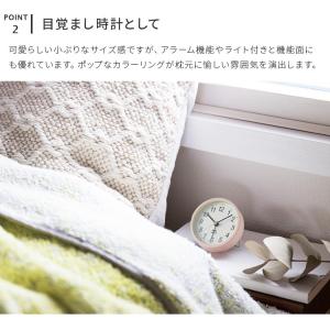 ブルーノ 置き時計 グレイッシュアラームクロッ...の詳細画像4