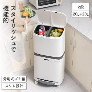 ダストボックス イタリア アイアン DOTTUS グレー 4杯/2段 カラフル