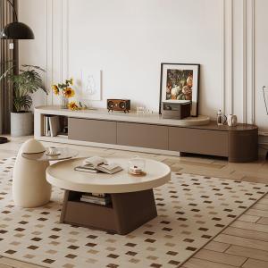 テレビ台 伸縮 テレビボード おしゃれ TV台 ブラウン 幅180cm リビング 収納 高級感