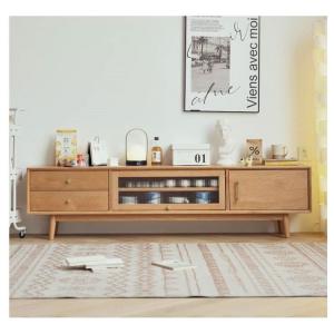 「幅150 180cm」テレビ台 ナチュラル 収納付き チェリー材 天然木 北欧