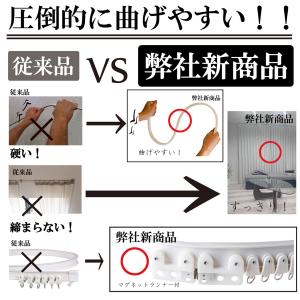 自由に曲がるカーテンレール(5.0mタイプ)出...の詳細画像5