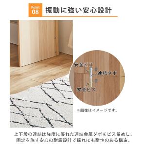 ロフトベッド ハイタイプ デスク付き 収納 ハ...の詳細画像5