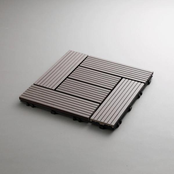 人工木 ウッドタイル ウッドパネル50枚セット ベランダ タイル ウッドデッキ