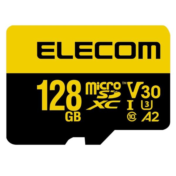 エレコム マイクロSDカード 128GB MicroSDXC 高耐久 ビデオスピードクラスV30対応...
