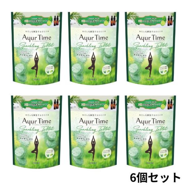入浴剤 ギフト 炭酸 バスクリン 6個 アーユルタイム スパークリングタブレット レモングラス&amp;ベル...