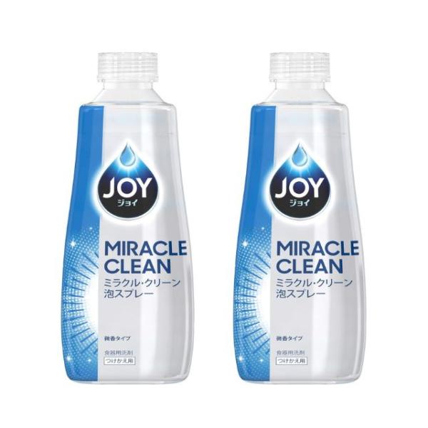 【つけかえ用2個セット】ジョイ ミラクルクリーン 泡スプレーつけかえ用 食器用洗剤 微香タイプ 30...