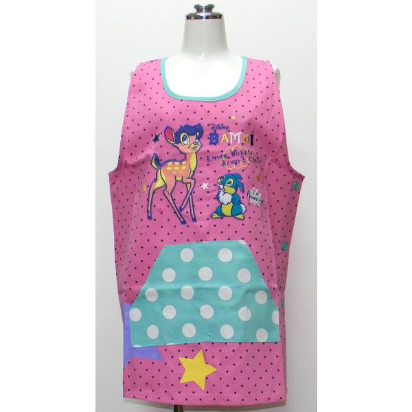バンビ 保育士エプロン キャラクターエプロン ディズニー ピンク 24053086