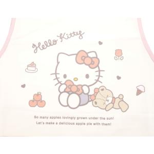 ハローキティ エプロン 転写 サイドボタン 保...の詳細画像5