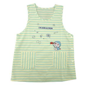 送料無料 婦人 レディース 保育士 ラン型 エプロン ドラえもん サイド