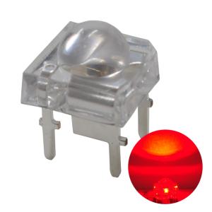 LED FLUX 5mm 赤色 2チップ 4300〜4500mcd 50個