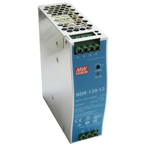 4595(1個) スイッチング電源 12V/10A/120W (DINレール対応) ミンウェル (NDR-120-12)｜kaito-shop